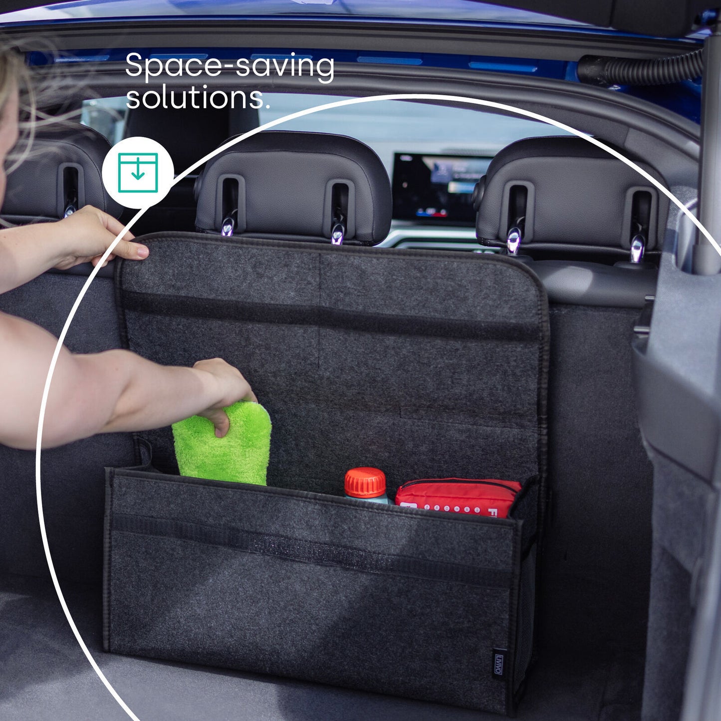 Portable Car Storage Box Foldable Car Trunk Storage Bag Storage Organizer Bag UK