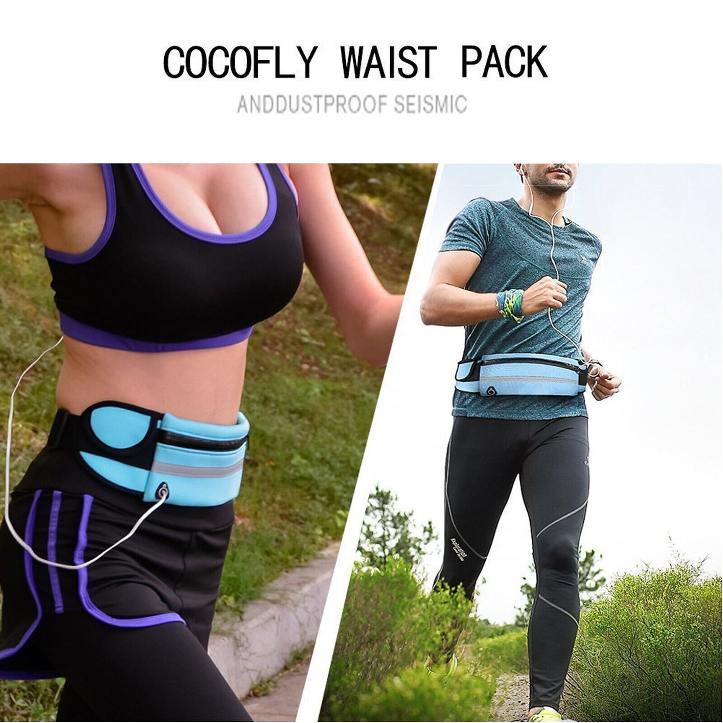 Running Belt Unisex Sport Jogging Phone Keys Mobile Money Bum Bag Waist Travel