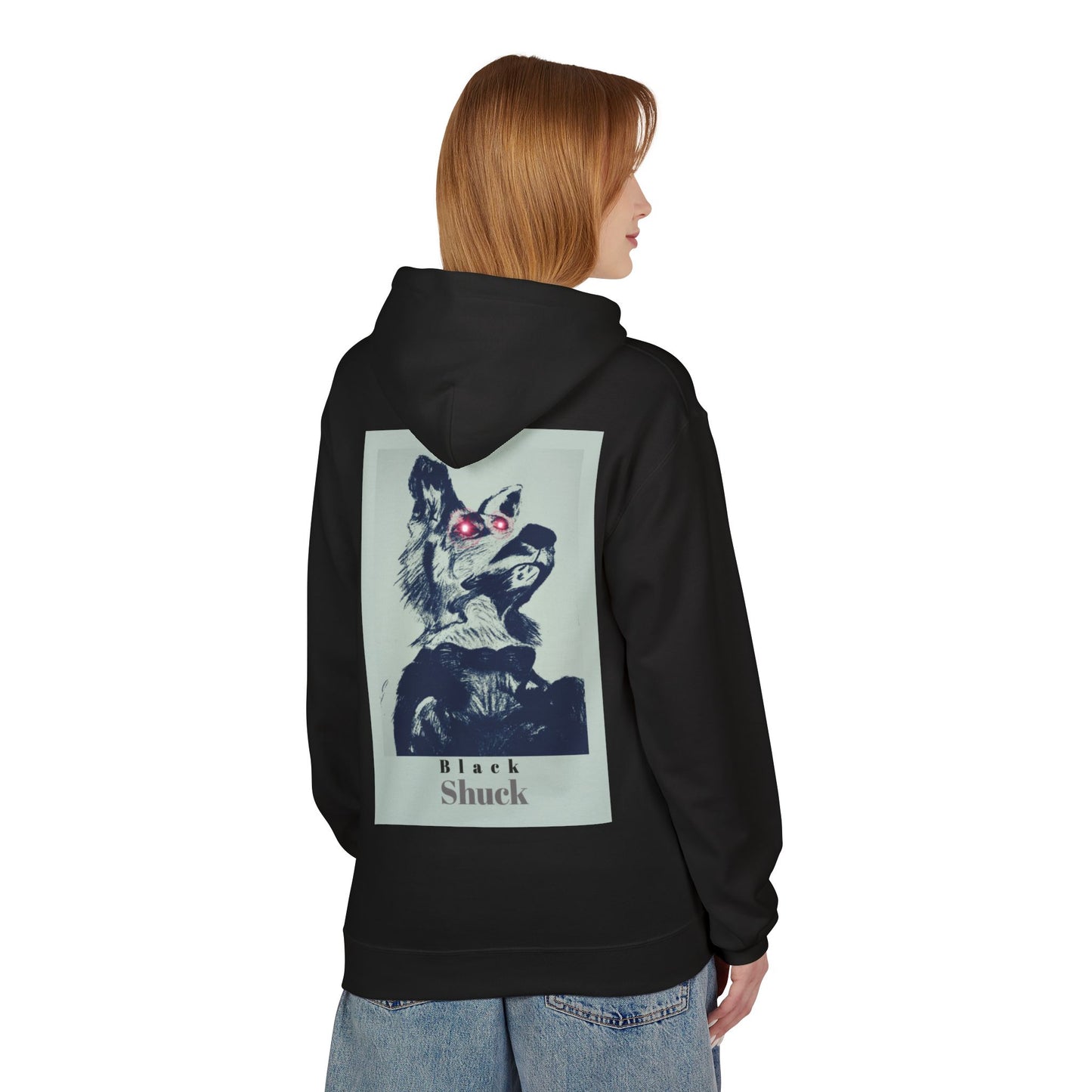 Black Shuck Red Eyes, Cozy Sweatshirt for Dog Owners, Custom Gift for Animal Lovers, Unique Birthday [...]