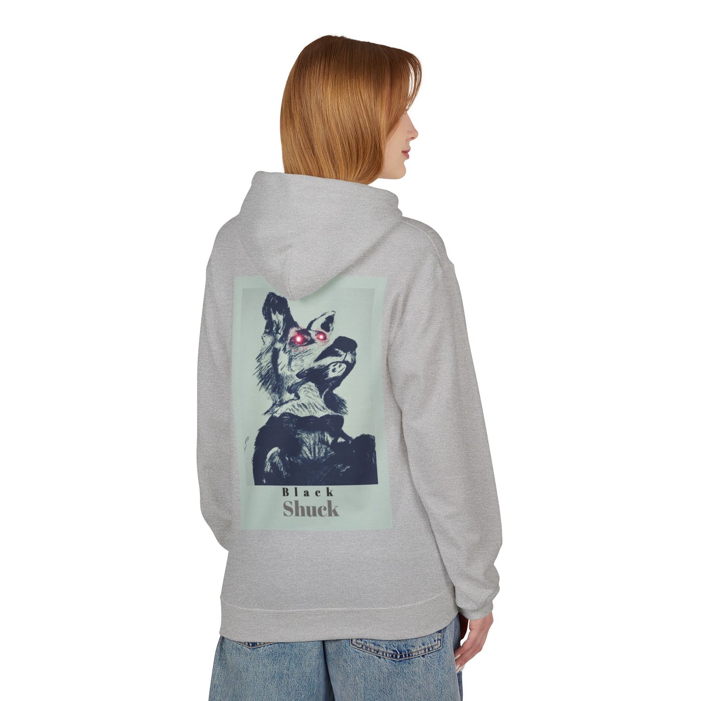 Black Shuck Red Eyes, Cozy Sweatshirt for Dog Owners, Custom Gift for Animal Lovers, Unique Birthday [...]